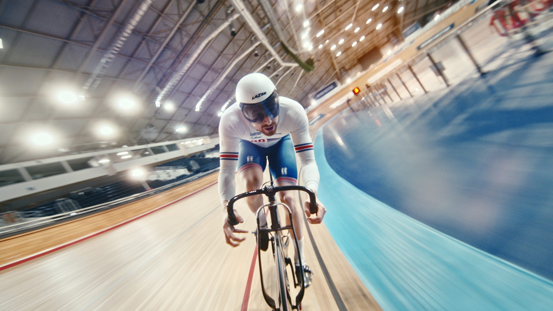 Joe Truman, podium placed rider for Team GB on the 'Hope' bicycle