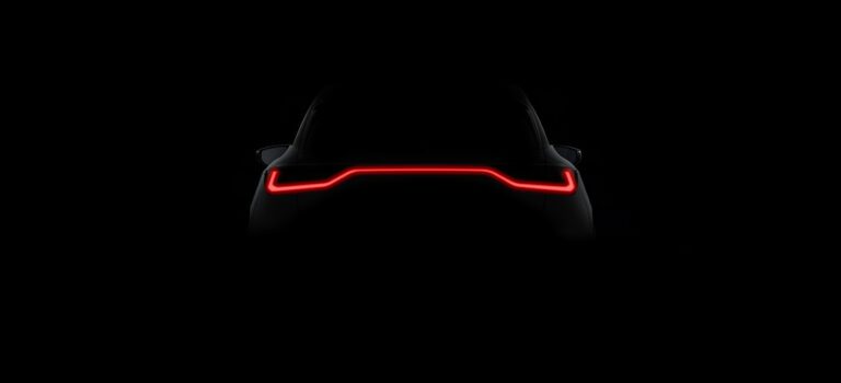 Preview of the rear LED lights on the new Lexus LBX