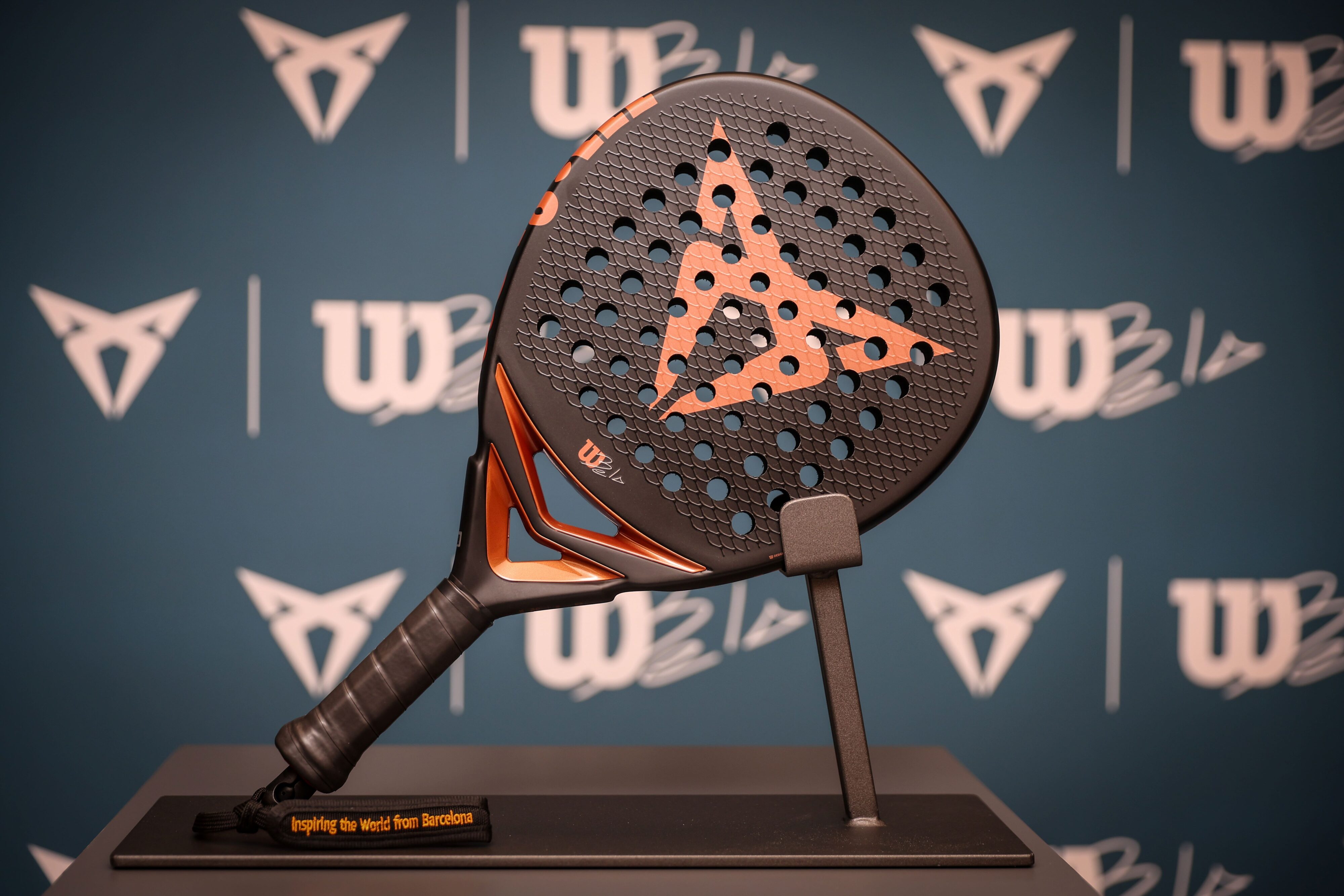 Hero shot of the Cupra and Wilson Racquet