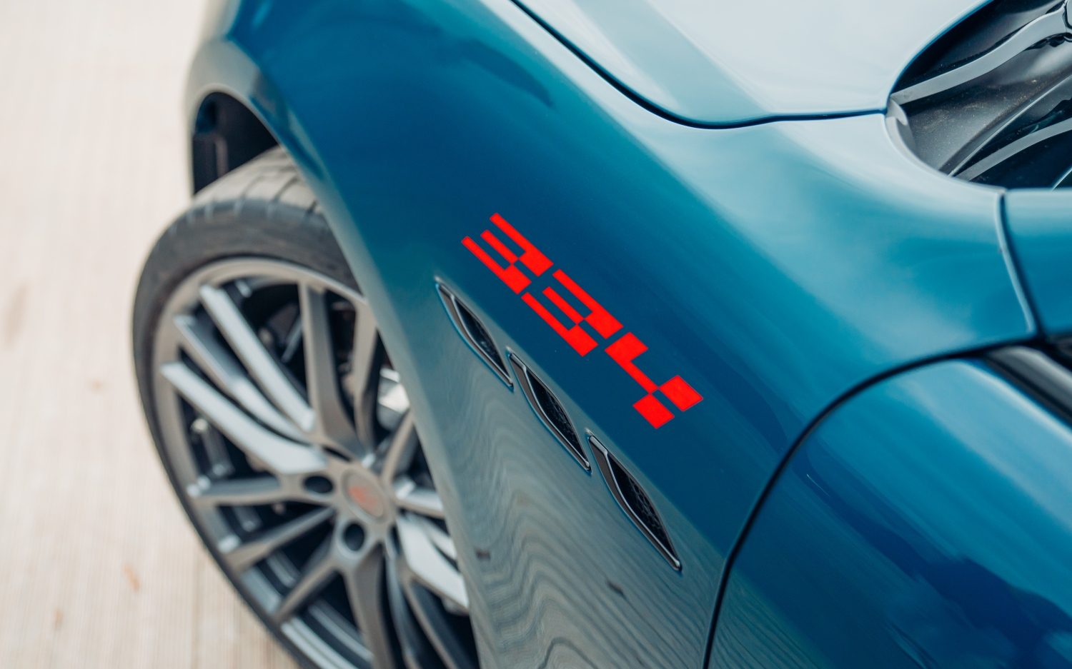 334 badging on the Maserati Ghibli 334 Ultima V8