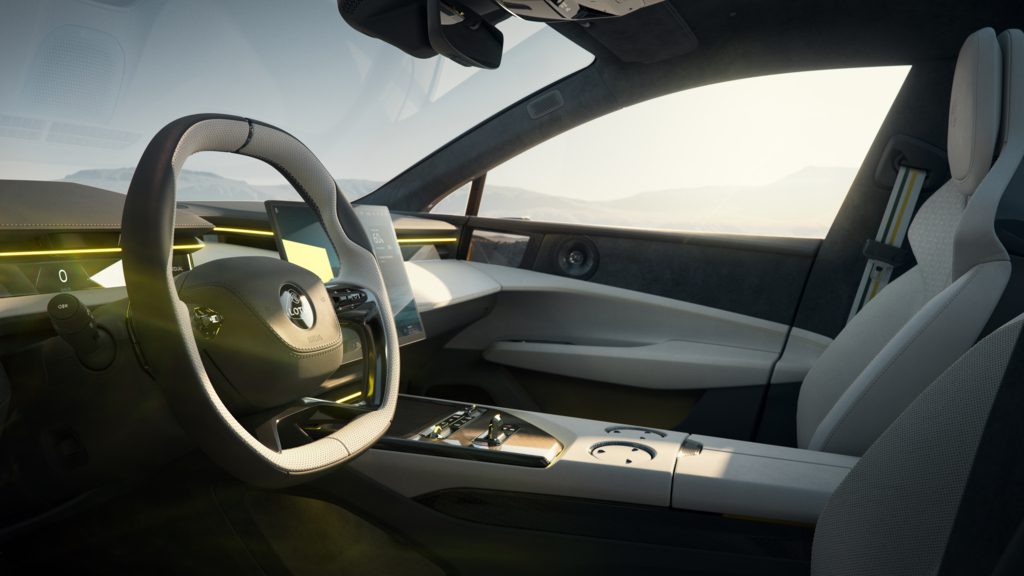 Interior of a Lotus Emeya EV