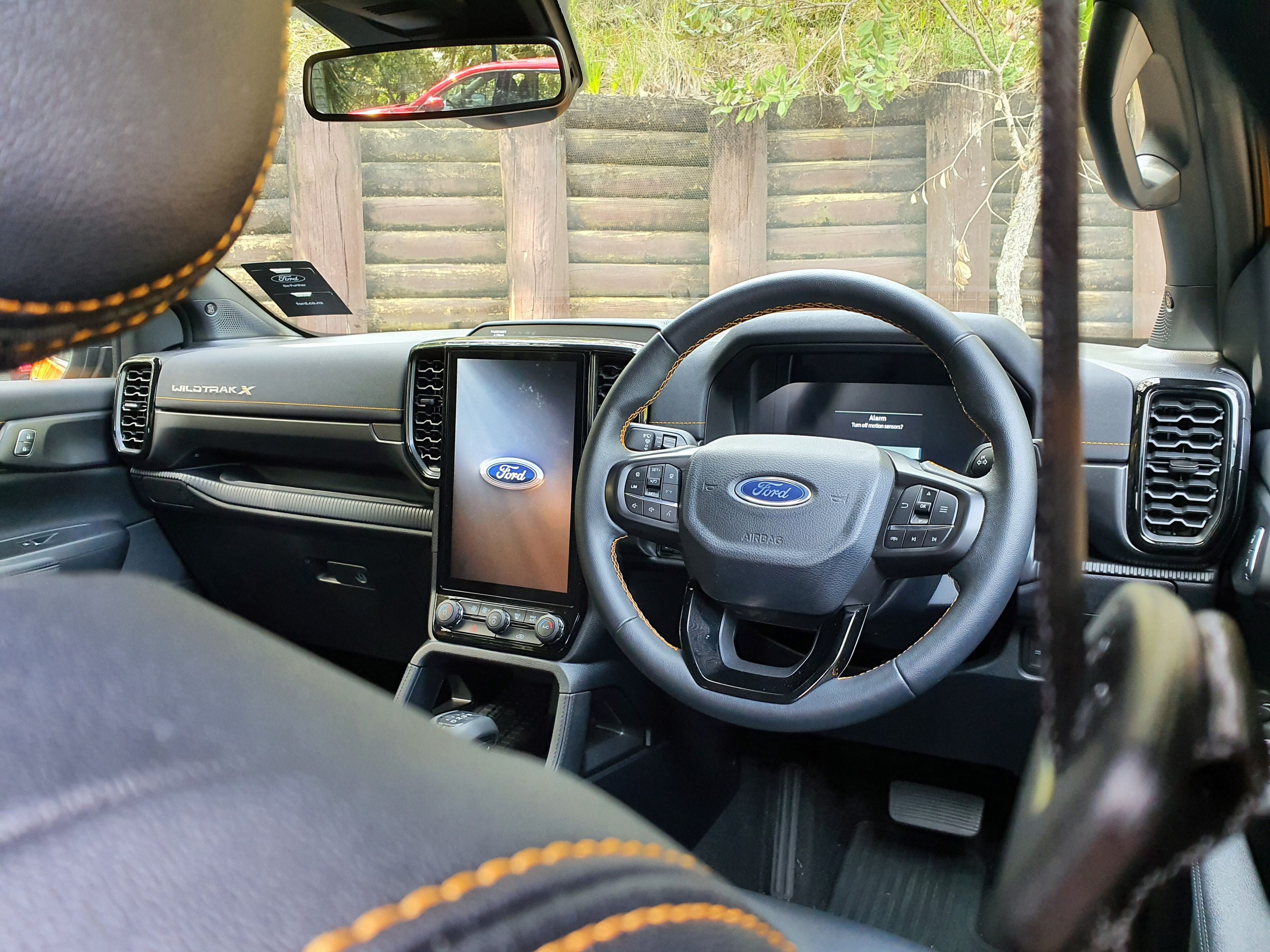 Interior view of a 2023 Ford Ranger Wildtrak X.