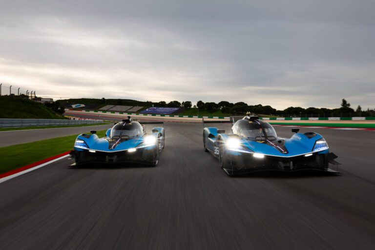 Two Alpine A424 Endurance Racecars testing in Portimao.