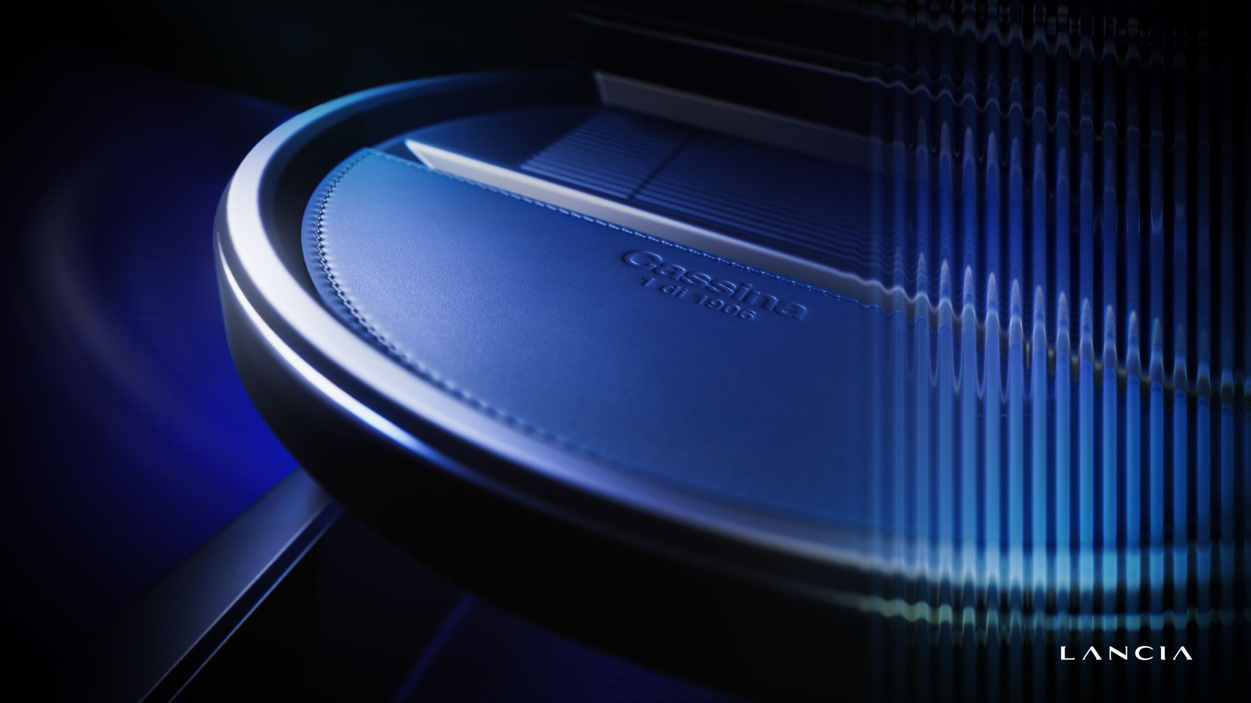 A teaser image of the upcoming Lancia Ypsilon.
