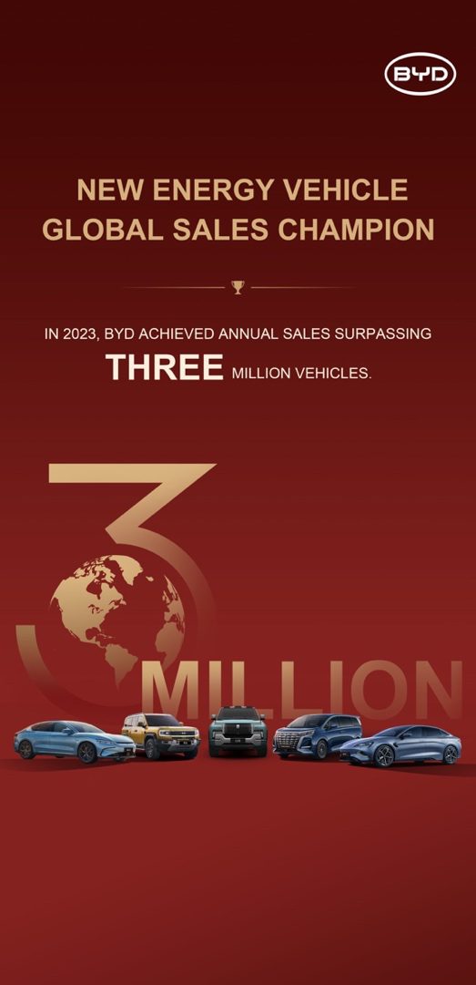 BYD 3 Million