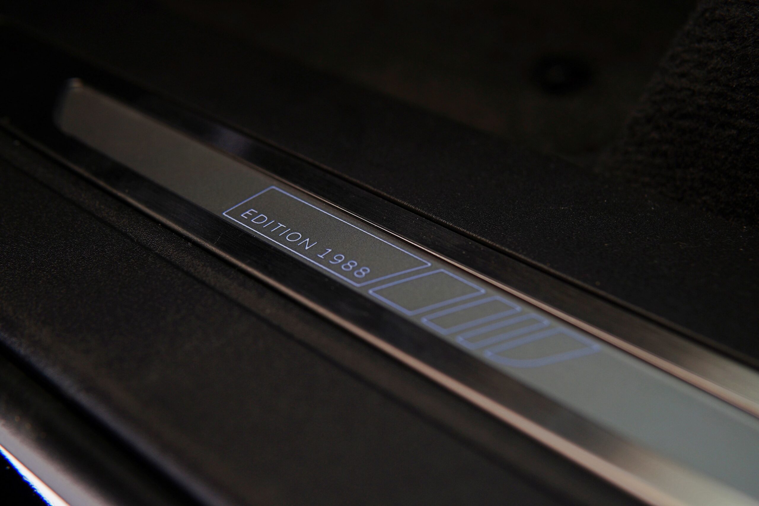 'Edition 1988' door sills on the Jaguar F-Pace SVR Edition 1988.