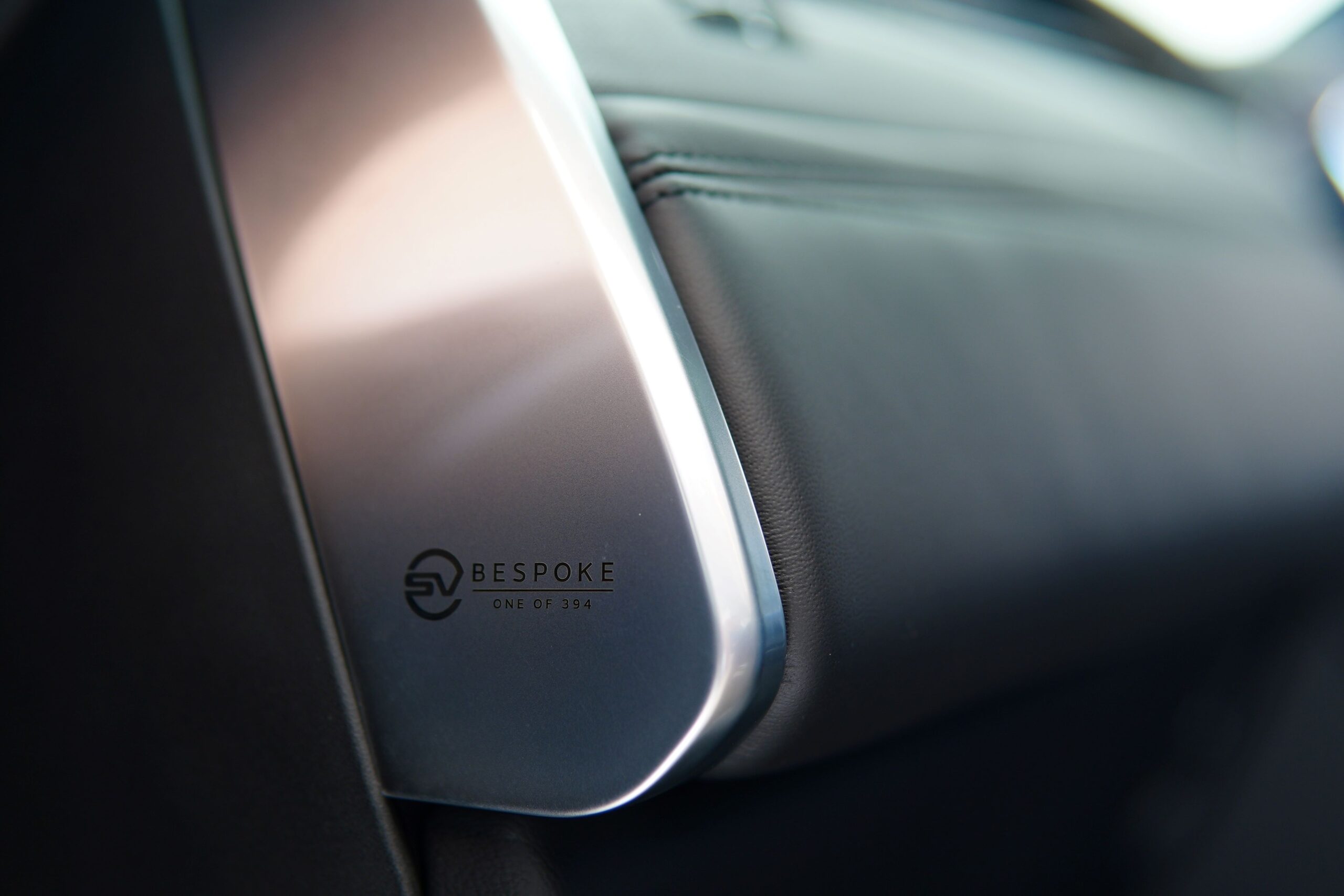 Champagne Gold dashboard panel on the inside of the Jaguar F-Pace SVR Edition 1988.