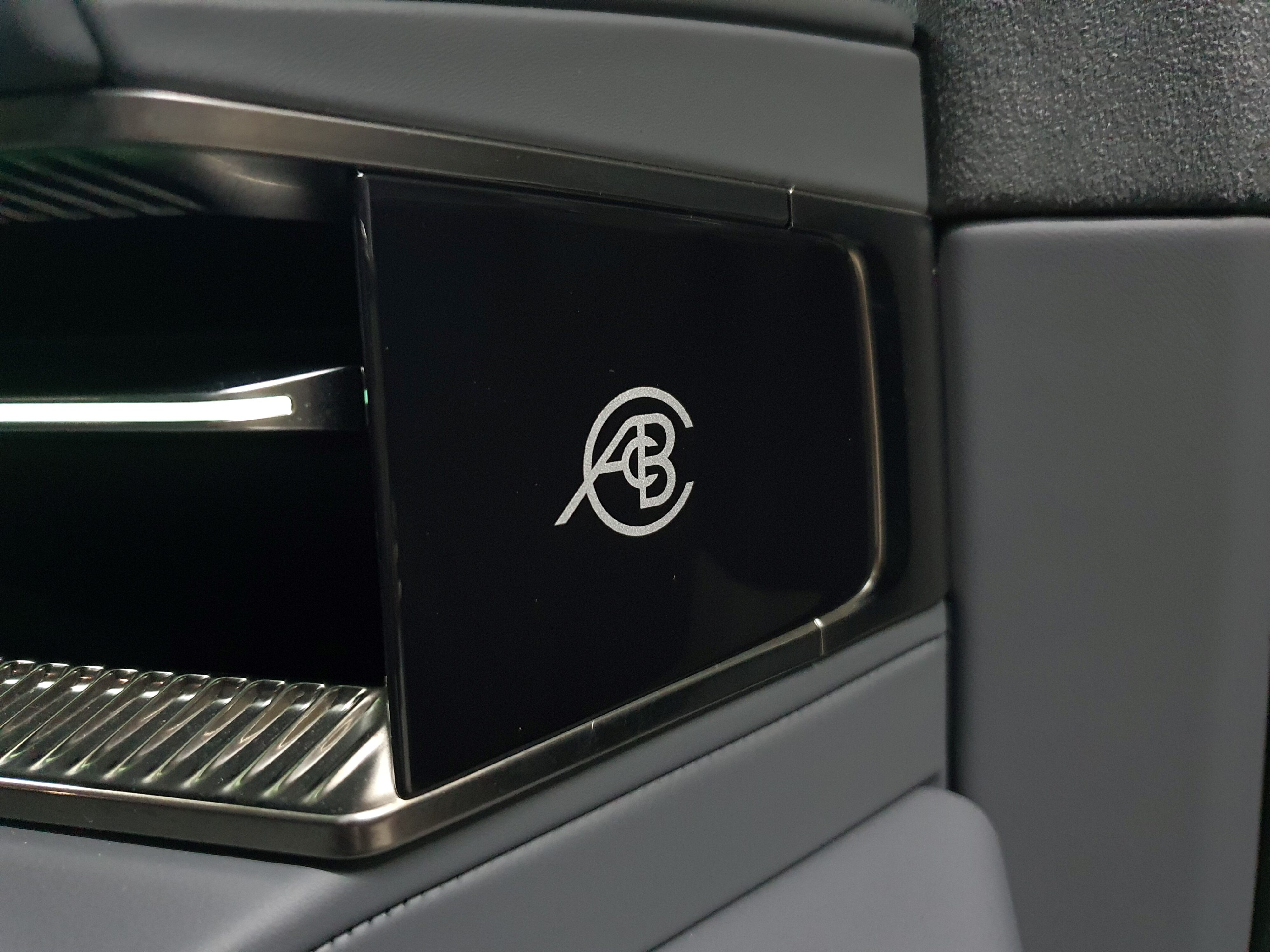 Lotus badge on the interior of a 2024 Eletre R.