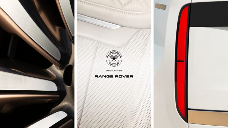 A promotional image of Range Rover's new partnership with The Championships, Wimbledon.
