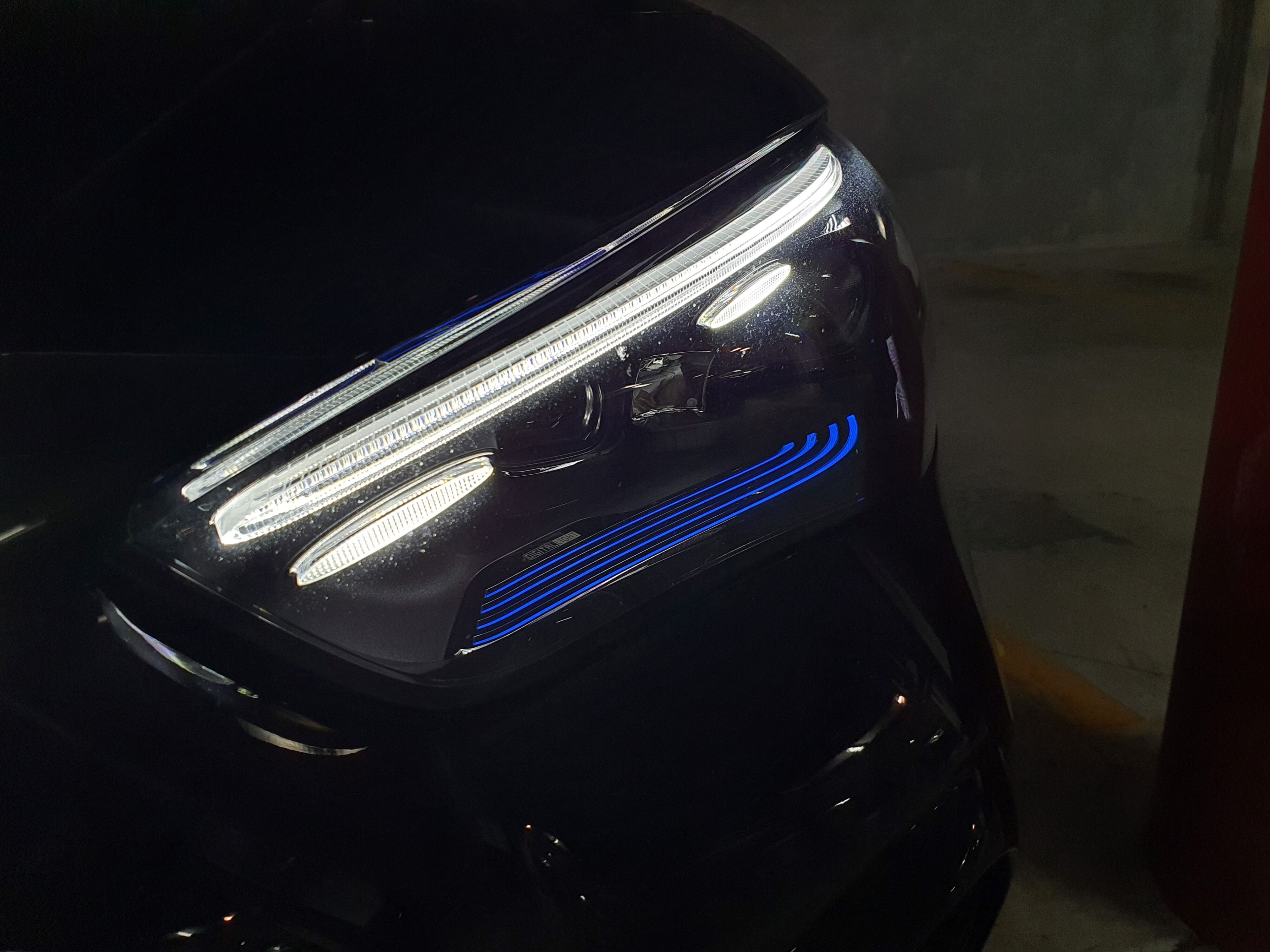 A shot of the front left headlight on a 2024 Mercedes-Benz CLE300 4MATIC.
