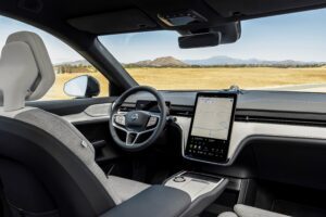 A photo of the interior of a Volvo EX90.