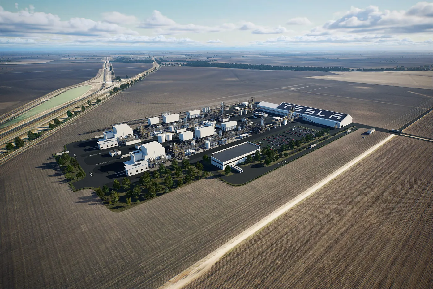 Tesla lithium plant