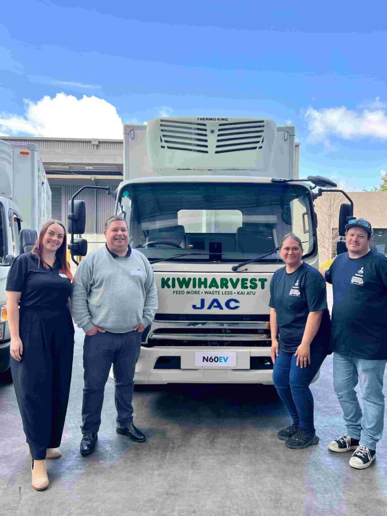 JAC EV Truck and Kiwi Harvest