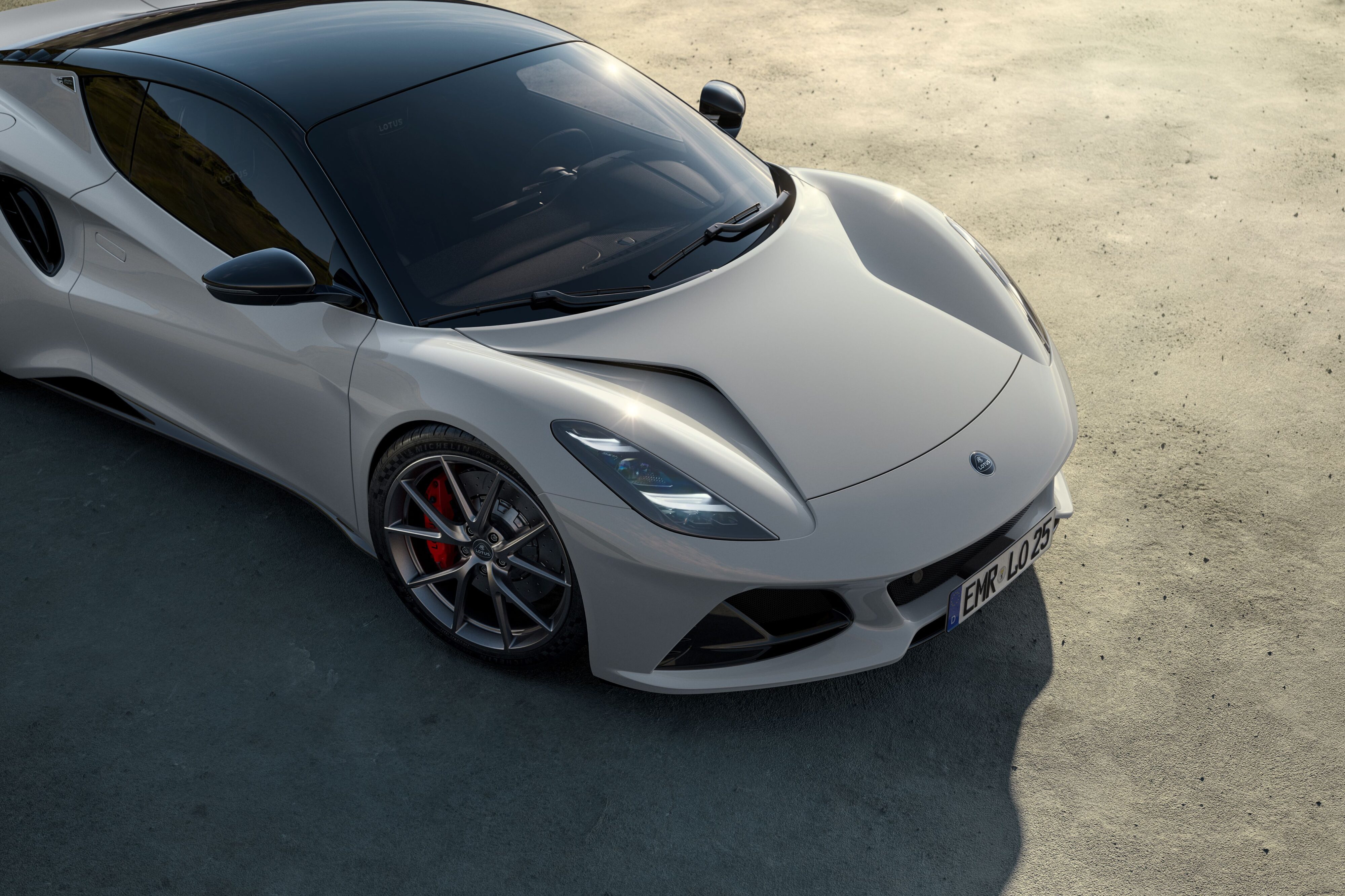 Zinc Grey paint on the MY25 Lotus Emira Turbo SE.