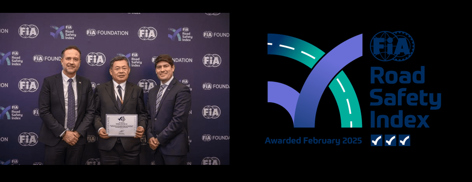 Honda awarded highest 3-star rating in FIA safety index