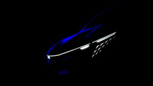 A teaser image of the soon to be released Alpine A390.