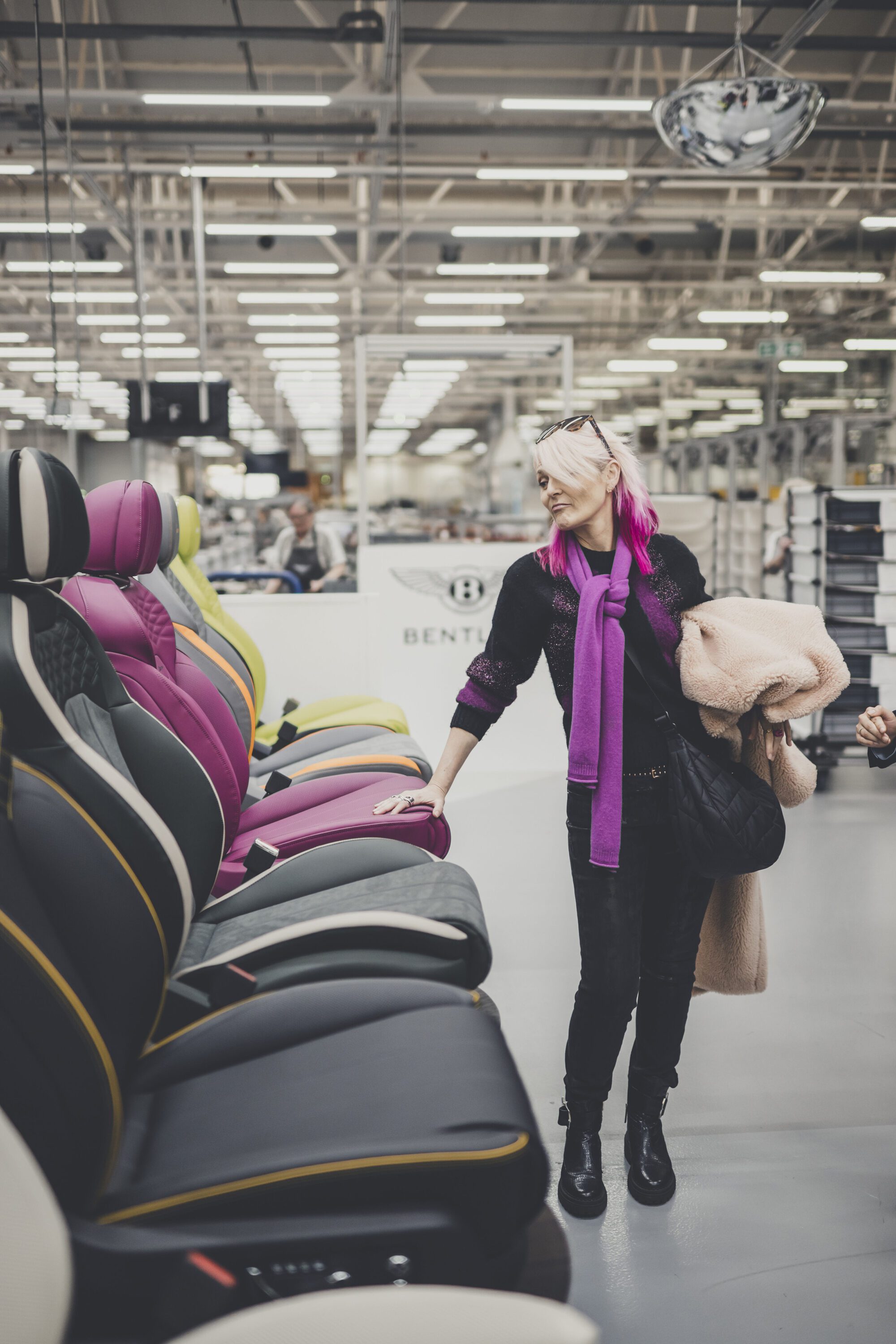Leather and lace - Female trio design a bespoke Bentley