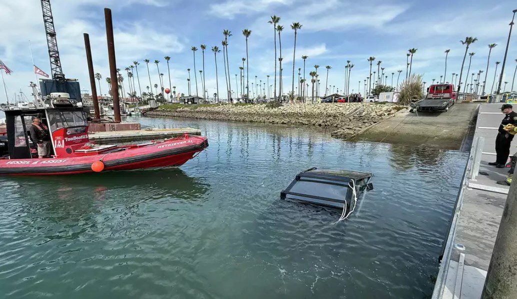 Tesla Cybertruck submerged