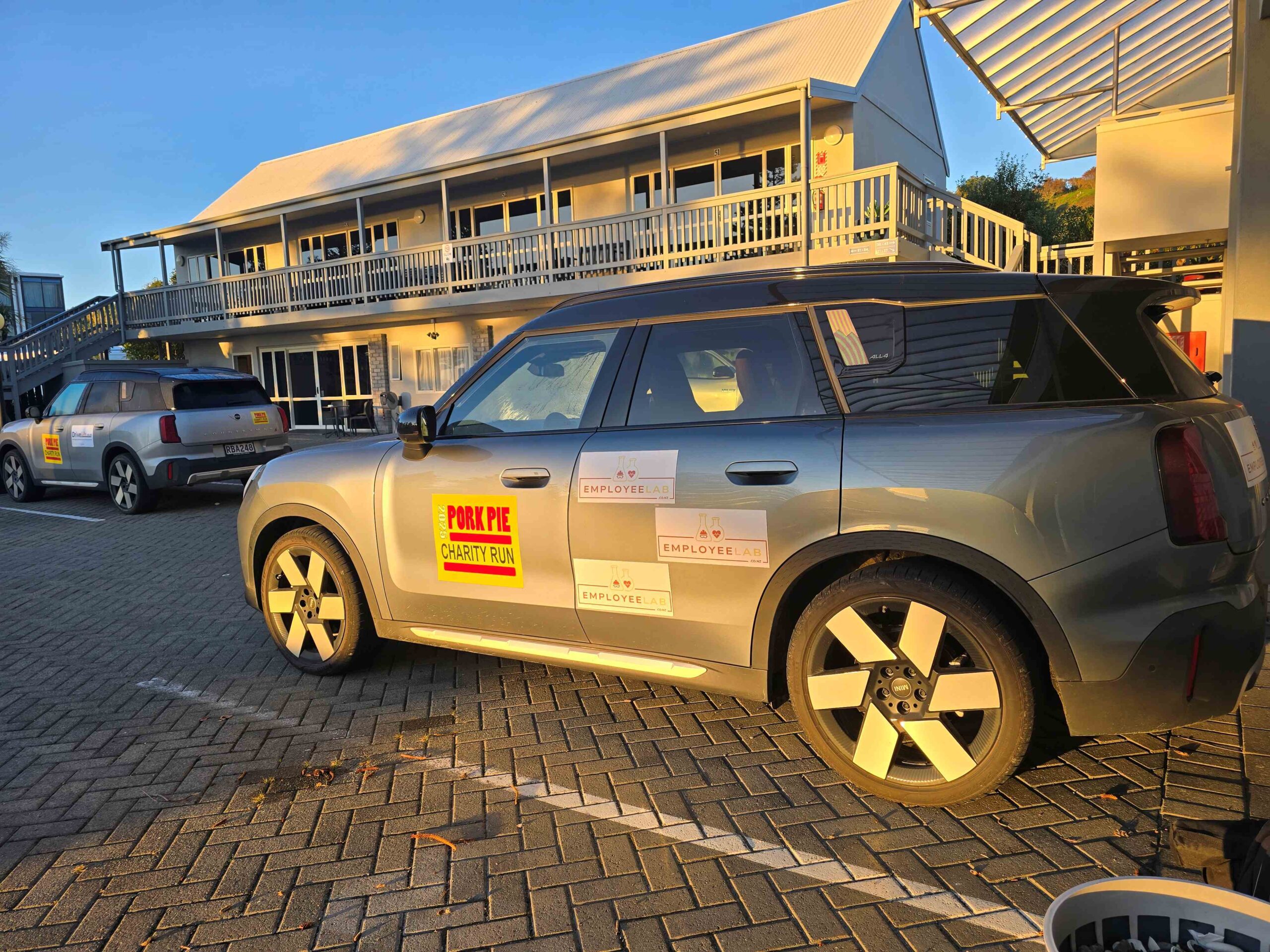 Mini’s Alex Brockhoff tells no Pork Pies on Charity Run