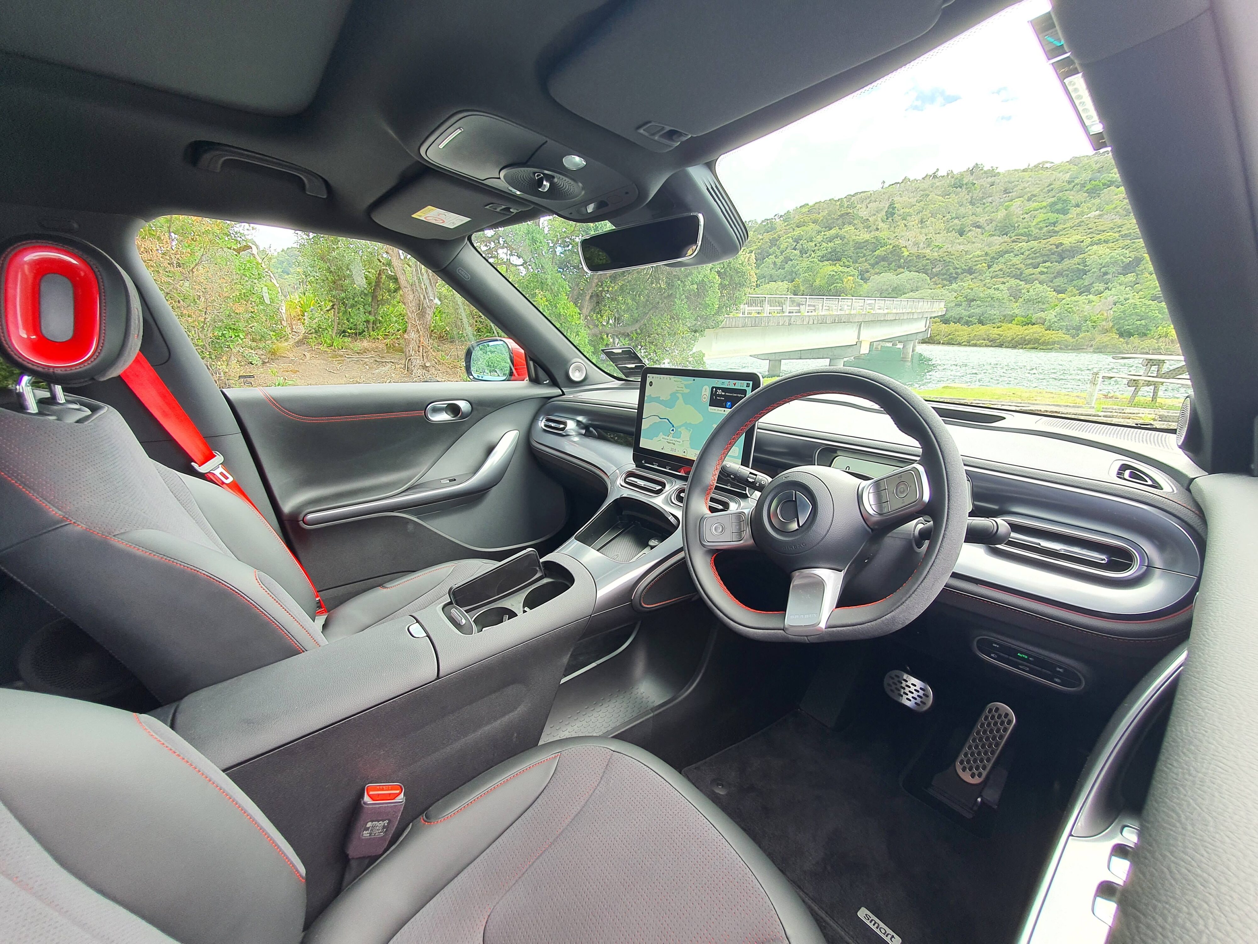 Interior view of a smart #1 Brabus.