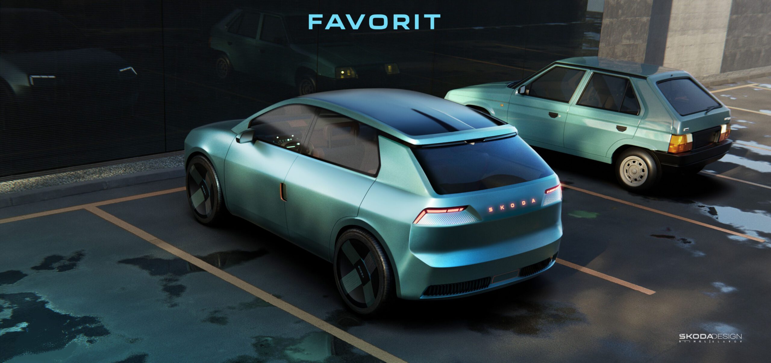 Škoda Electrifies the Past - All-New Favorit Concept