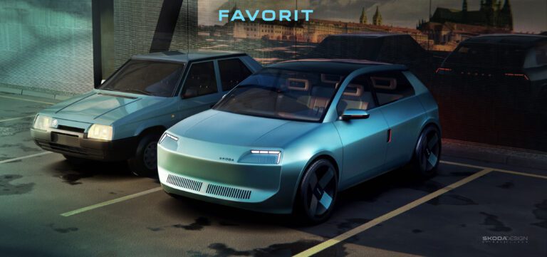 Škoda Electrifies the Past - All-New Favorit Concept