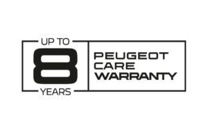 A promo photo of Peugeot's Care Warranty, now up to 8 years.