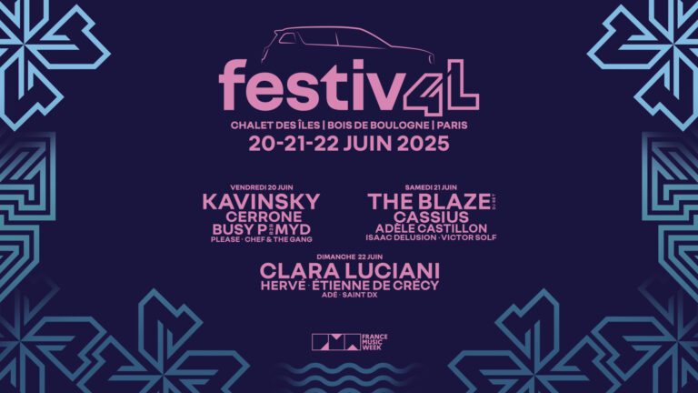 A promotional image of the headline acts at Renault's Festiv4l.