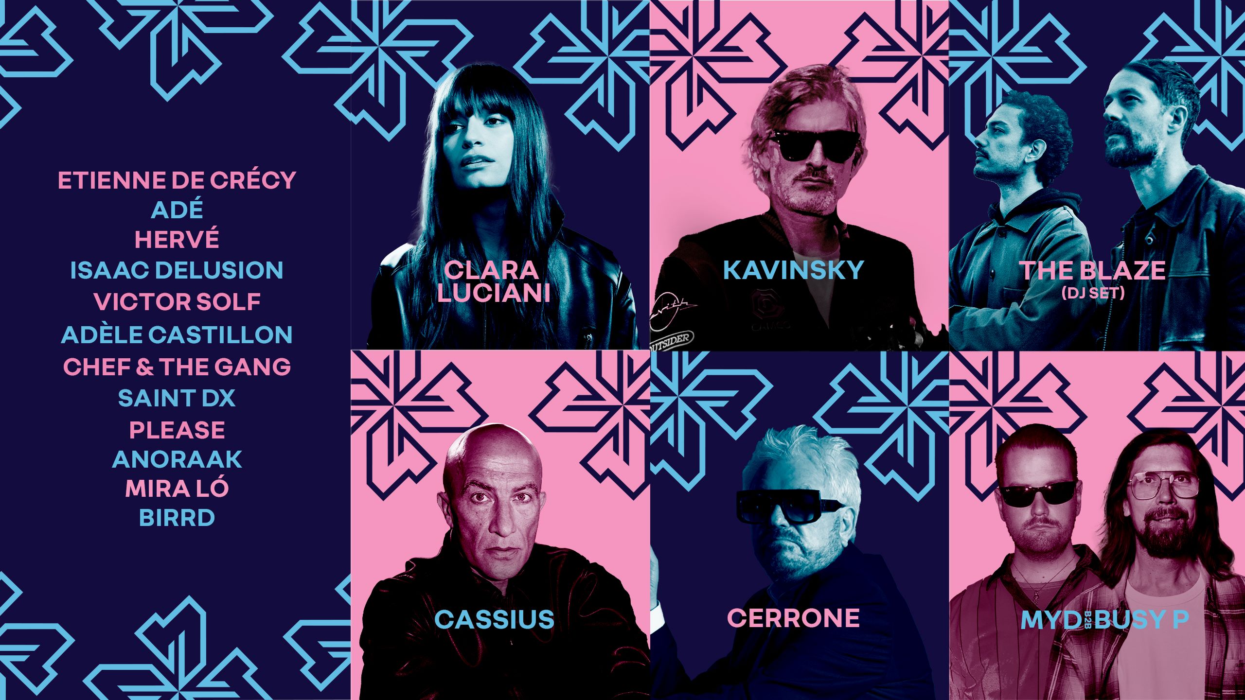 A photo of the musical lineup at Renault's 2025 Festiv4l as part of France Music Week.