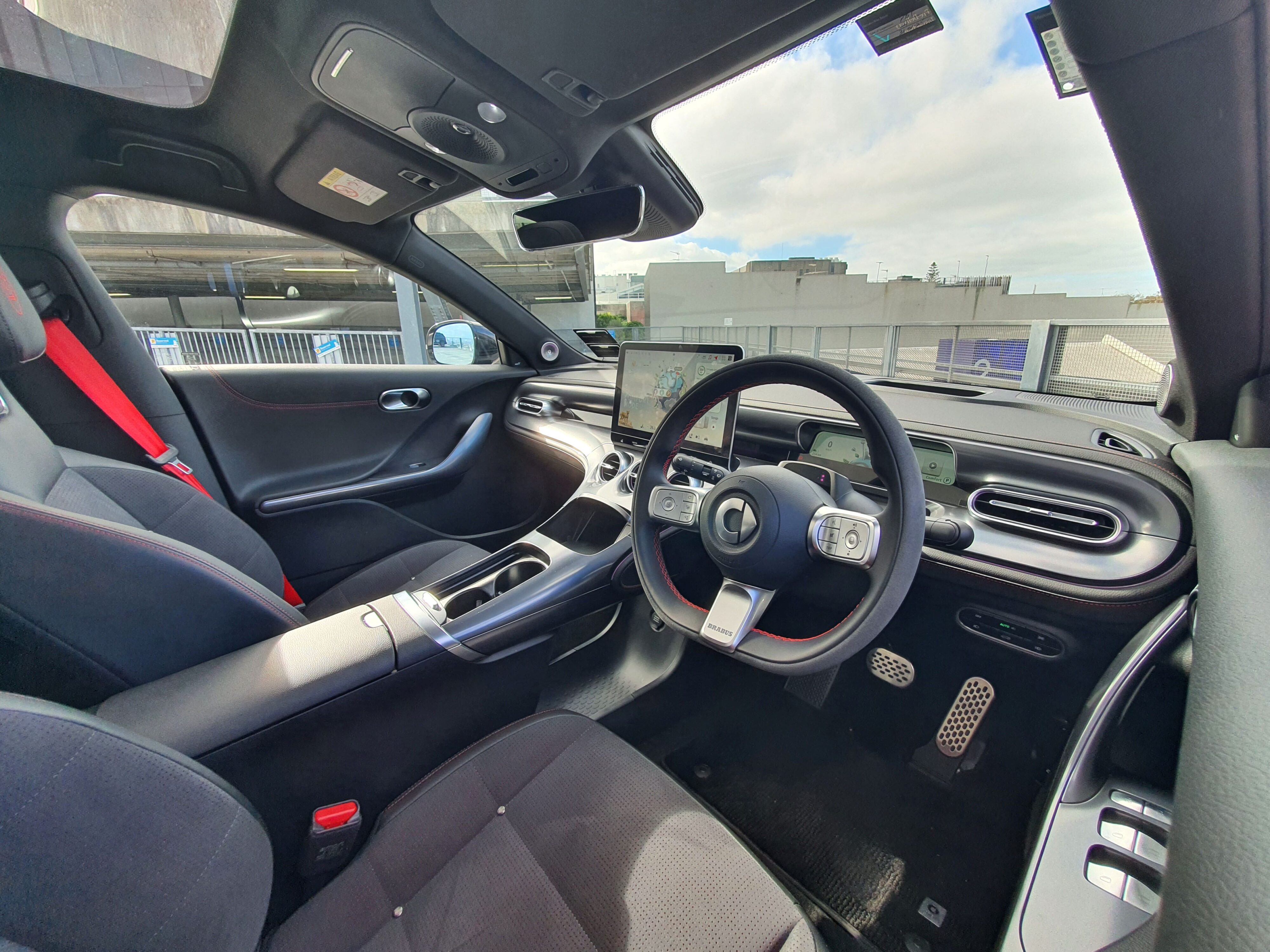 Interior view of a 2025 smart #3 Brabus.