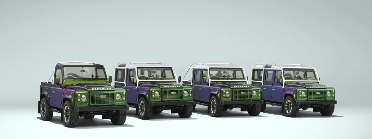 Land Rover Classic Adds 110 Double Cab Pick-Up to 'Colour-Changing' Defender Range