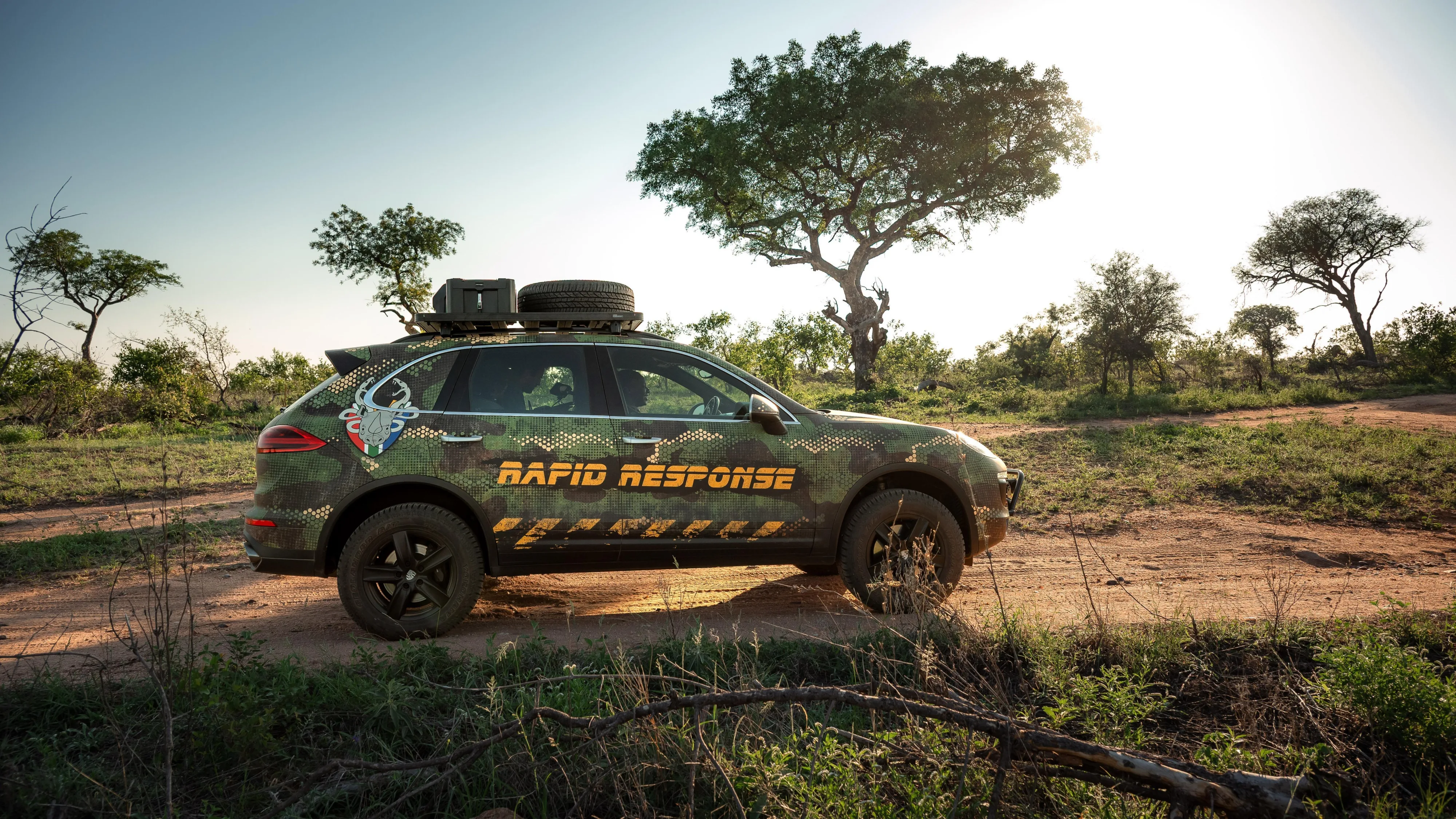 Porsche donates modified Cayenne to The Black Mambas project to protect rhinos