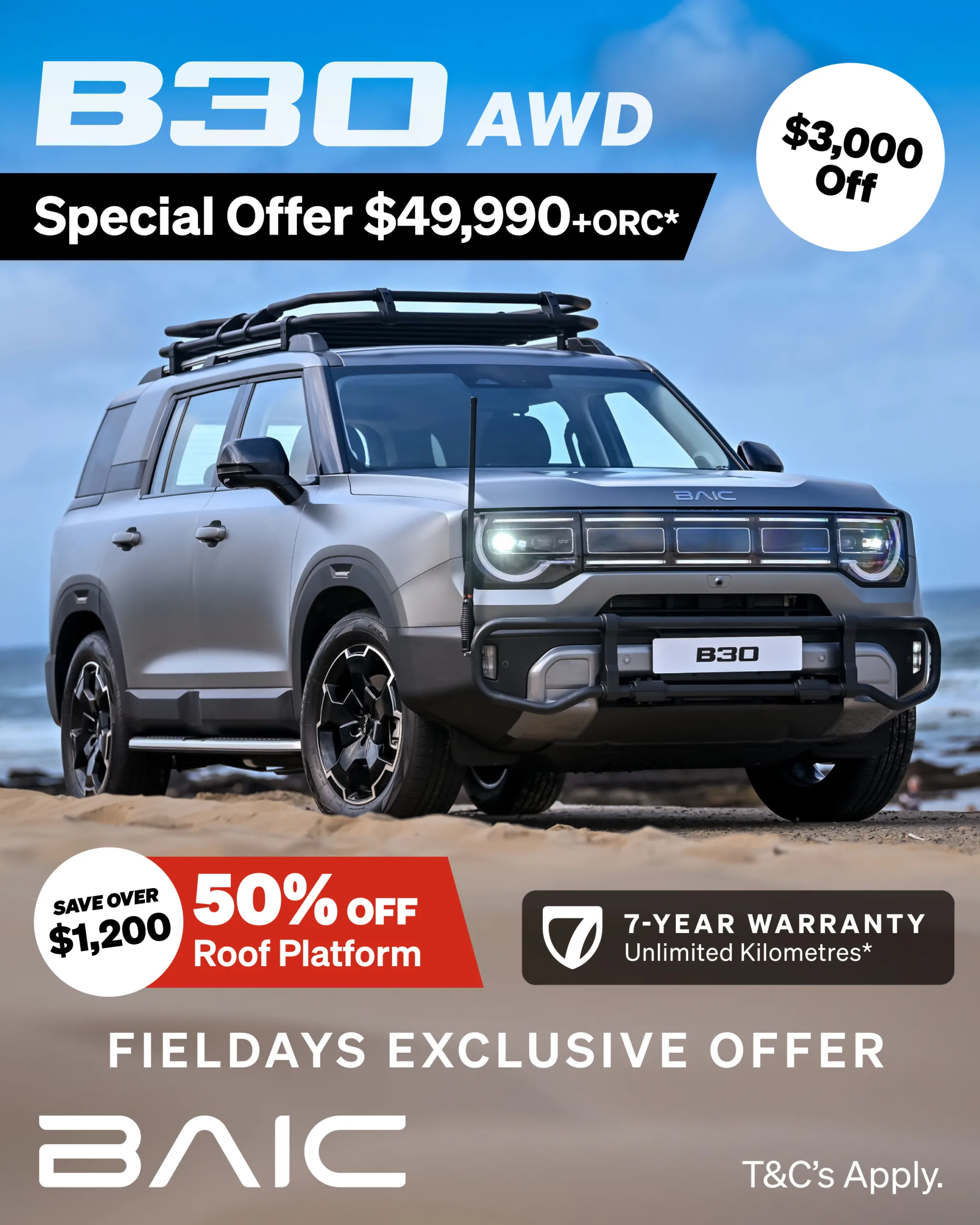 BAIC, Dongfeng, Leapmotor and Smart Lineup at Fieldays