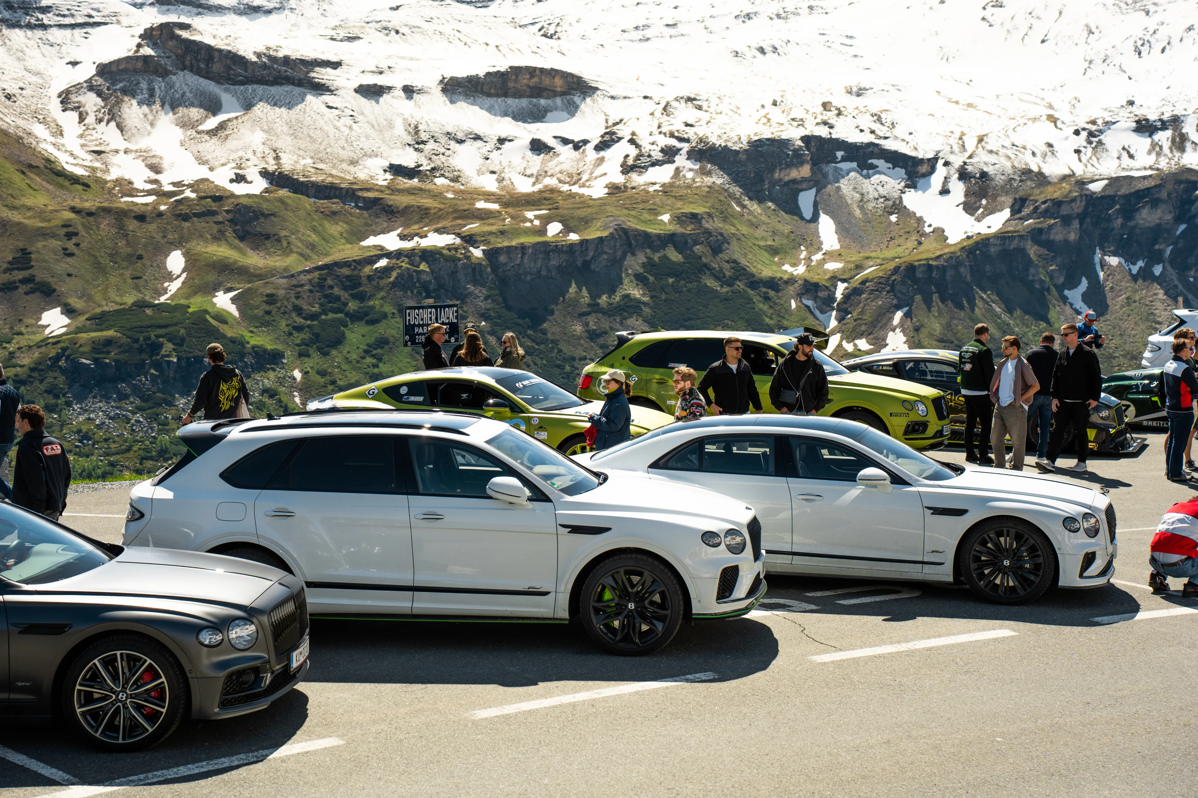 Bentley takes over an Austrian alpine rest stop, with Pikes Peak Cars along as company
