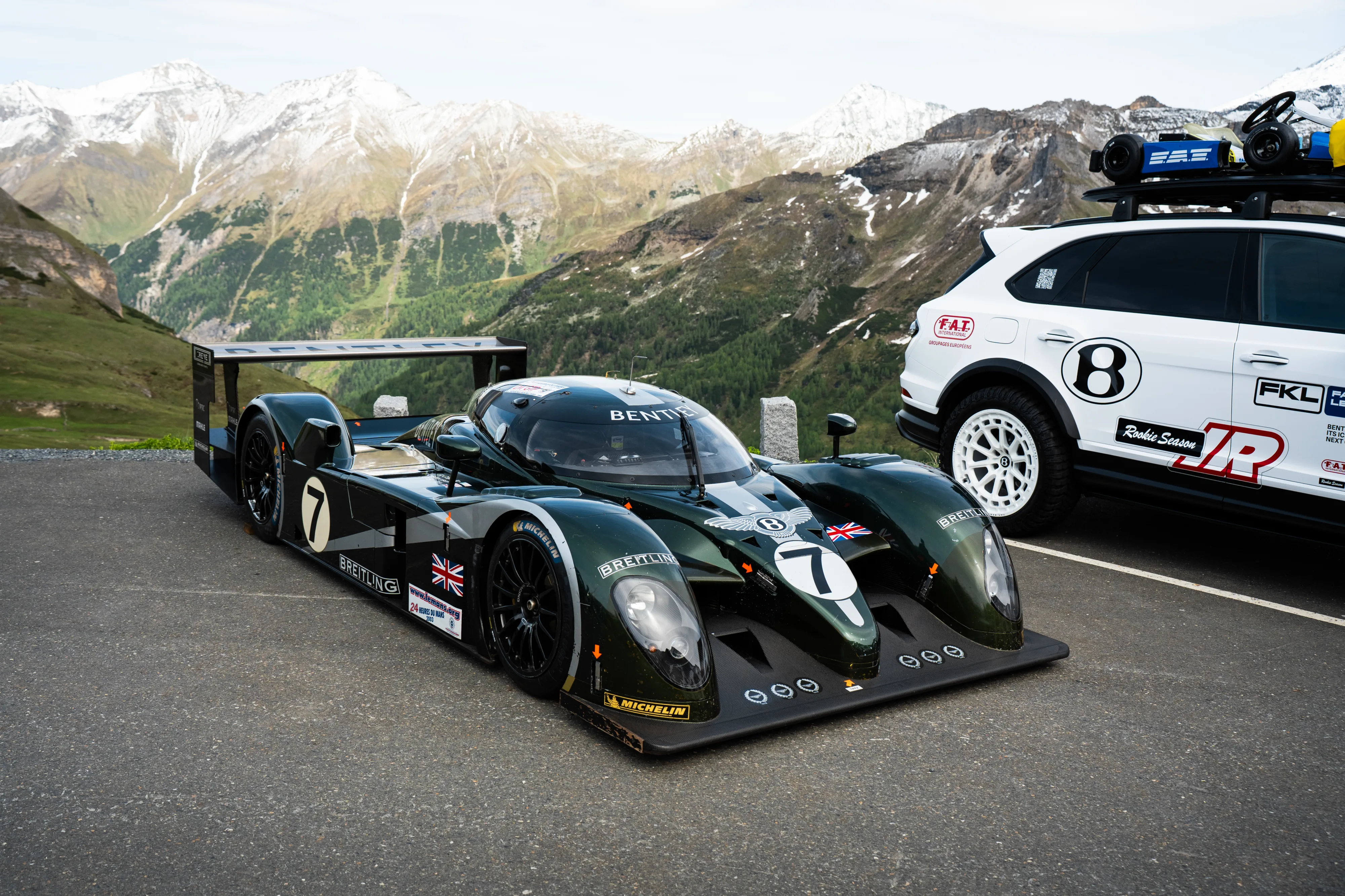 Bentley takes over an Austrian alpine rest stop, with Pikes Peak Cars along as company