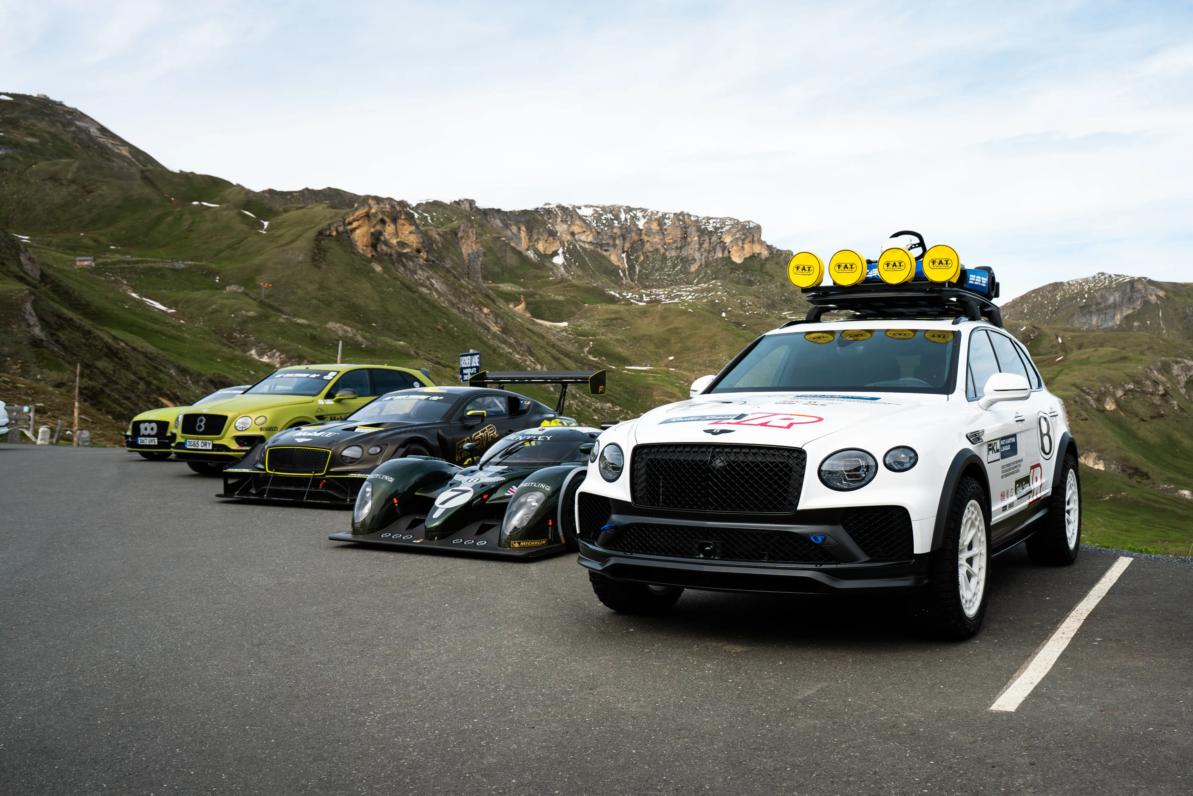 Bentley takes over an Austrian alpine rest stop, with Pikes Peak Cars along as company