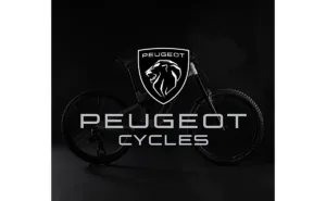 A promotional photo of 'Peugeot Cycles' as the brand returns to one of its original businesses.