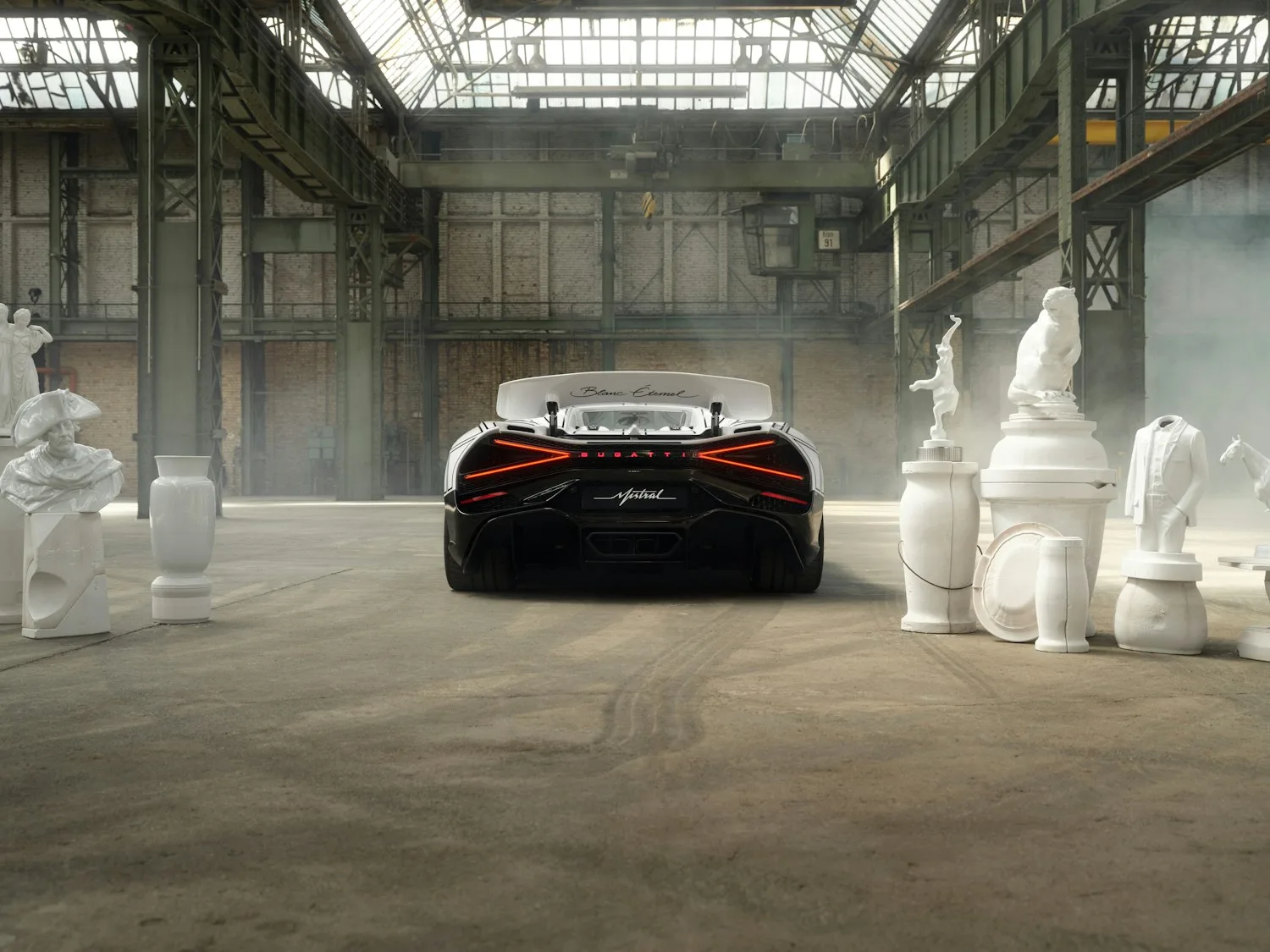 Bugatti Reveals W16 Mistral 'Blanc Éternel' in Collaboration with KPM Berlin