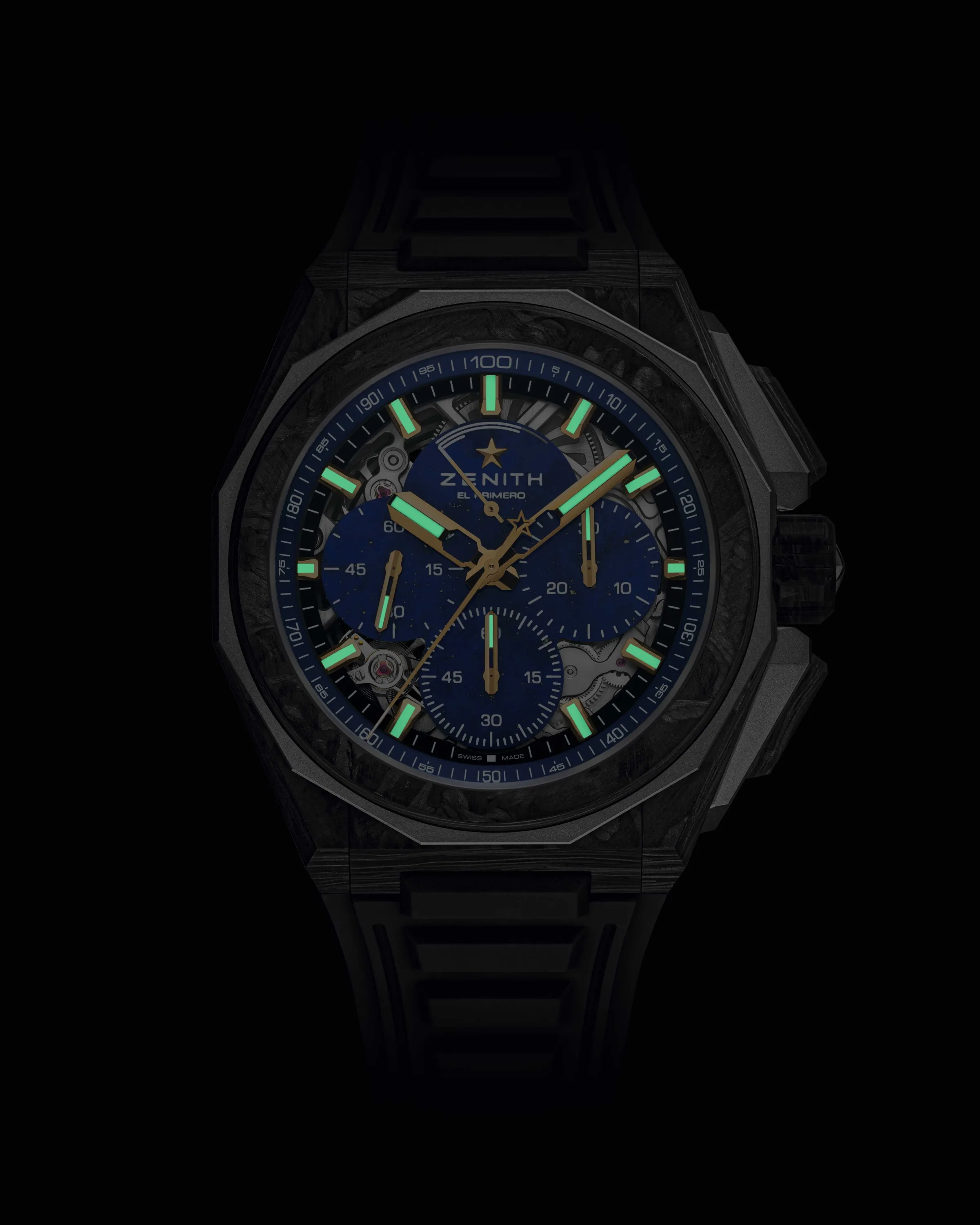 Zenith Releases DEFY Extreme Lapis Lazuli II in Carbon and Titanium, Limited to 25 Pieces