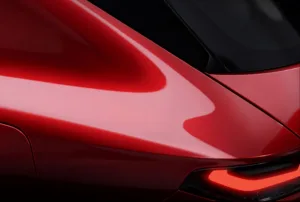 Teaser image showing the rear quarter of Alfa Romeo's upcoming C-segment SUV.