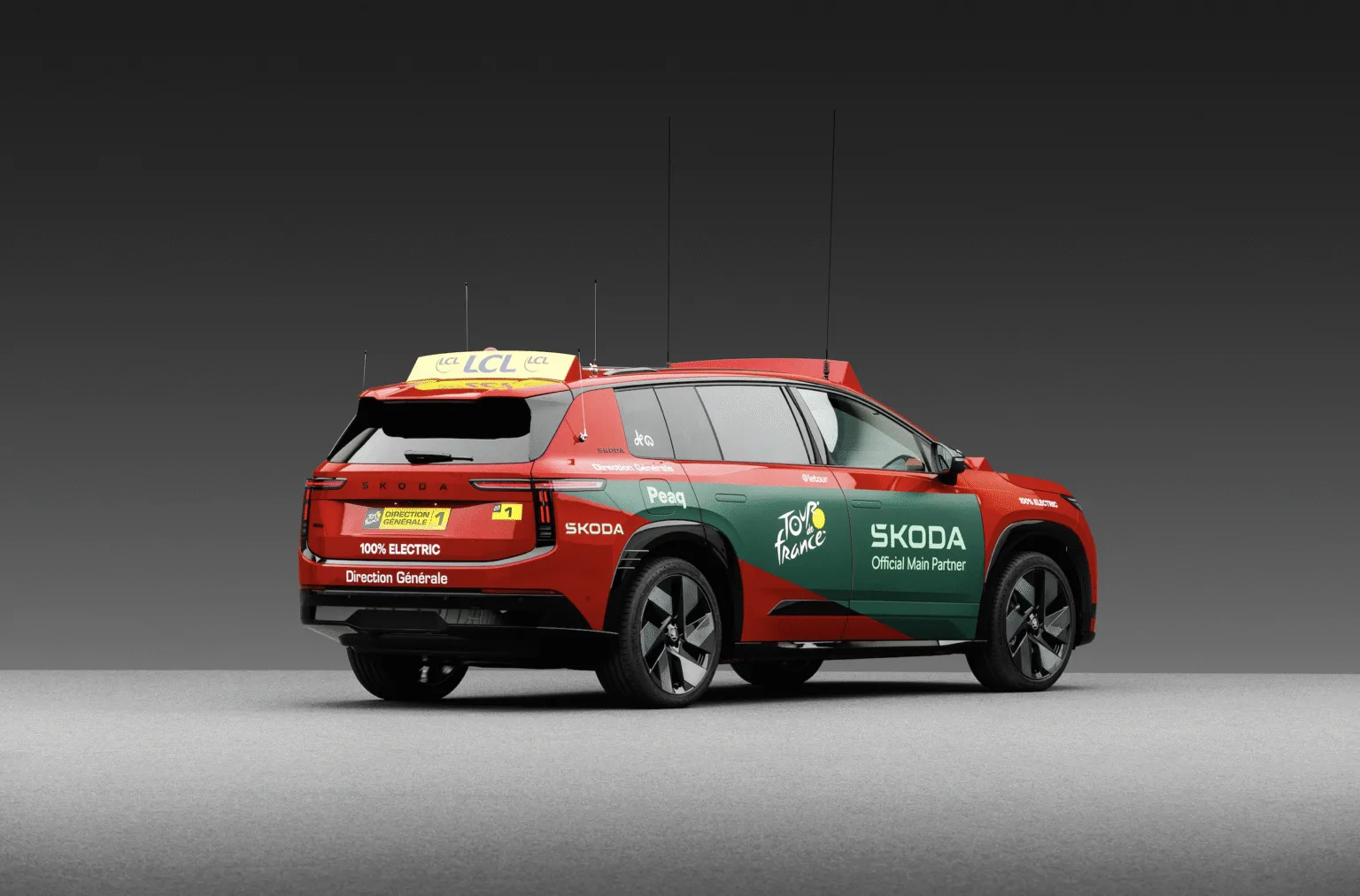 Škoda Peaq Takes Over as Tour de France Race Director's Car for the First Time