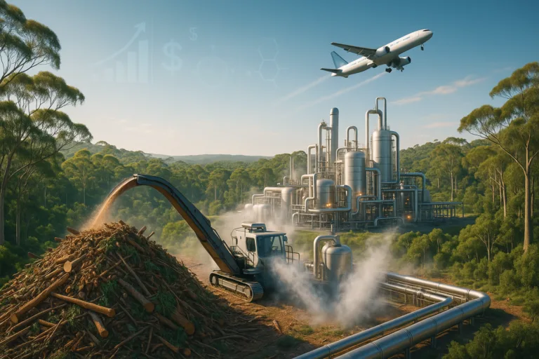 Aussie Government Backs $32 Million Plan to Turn Forestry Waste into Jet Fuel