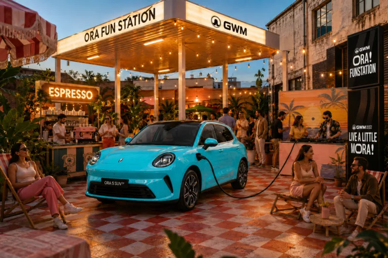 GWM Australia Powers a Melbourne Pop-Up Event Entirely Using ORA 5 SUVs