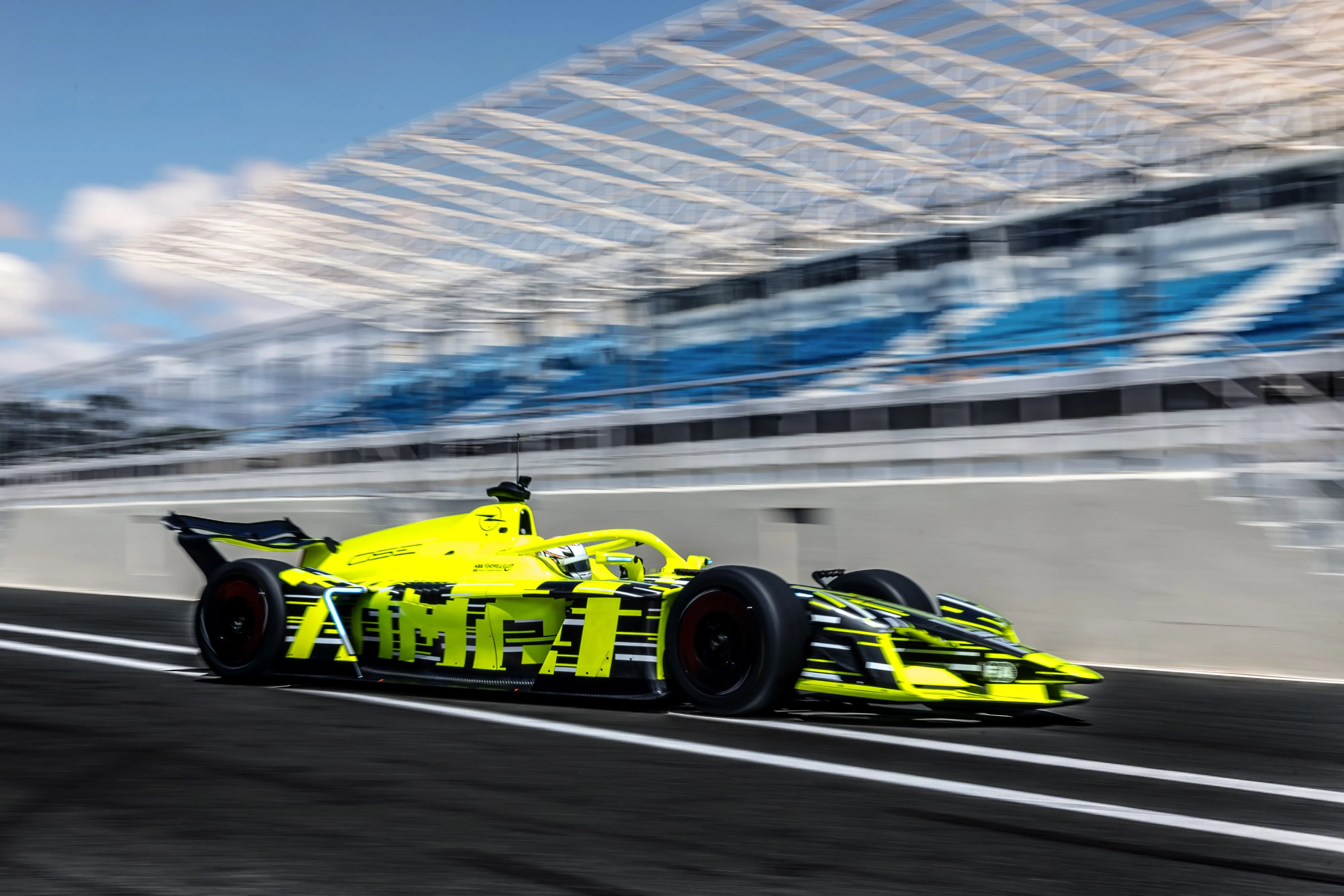 Mitch Evans behind the wheel of the Opel GSE Formula E racecar.
