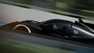 A photo of the 2027 Peugeot 9X8 hypercar spied during testing.