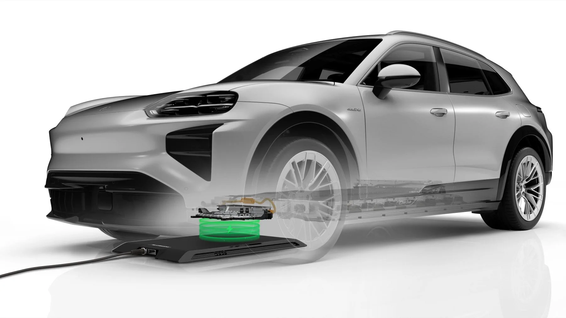 Porsche Adds Wireless Charging and Power Doors to Cayenne Electric