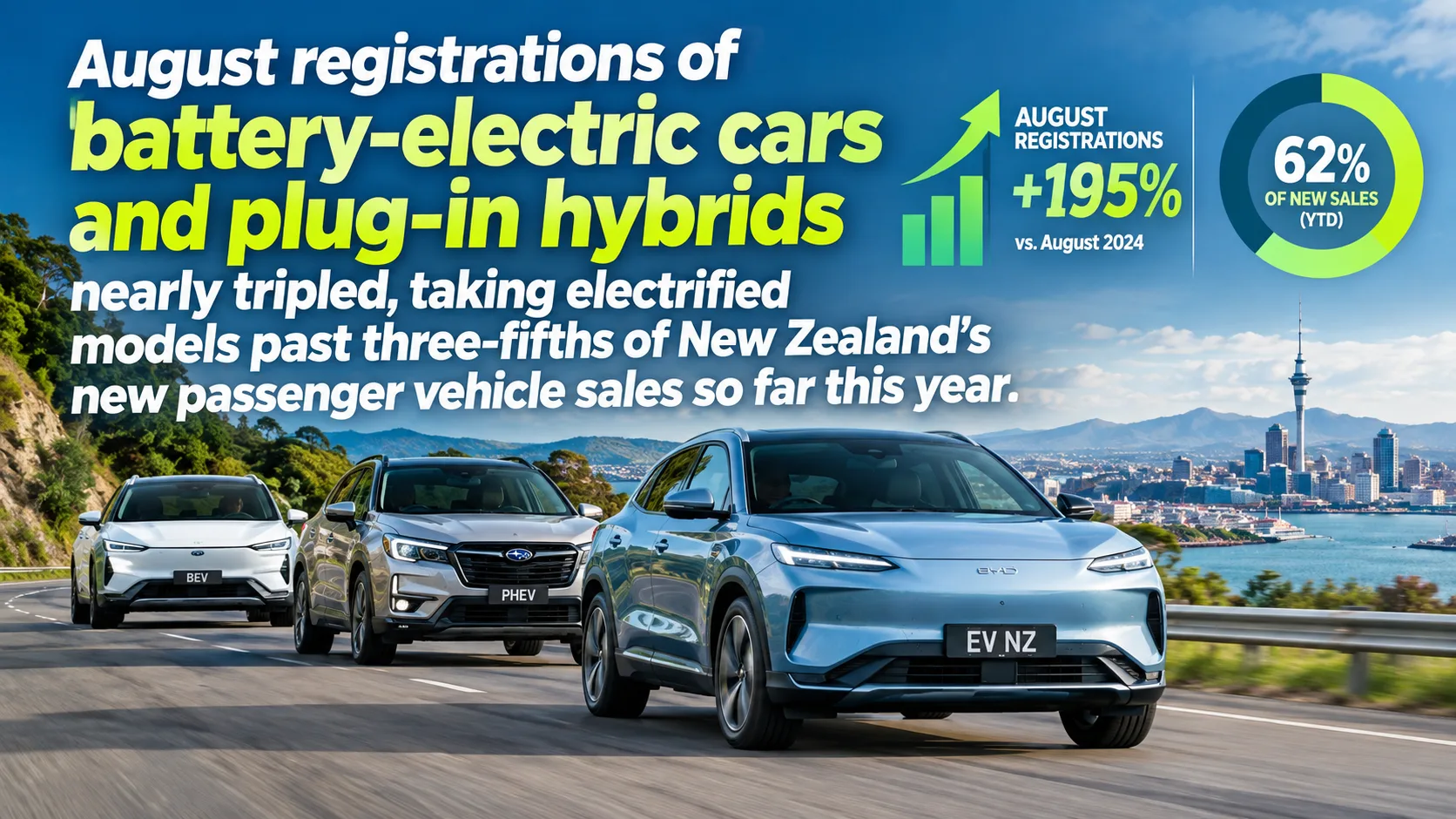 Electrified Vehicles Pass 60 Per Cent of New Zealand's Passenger Market