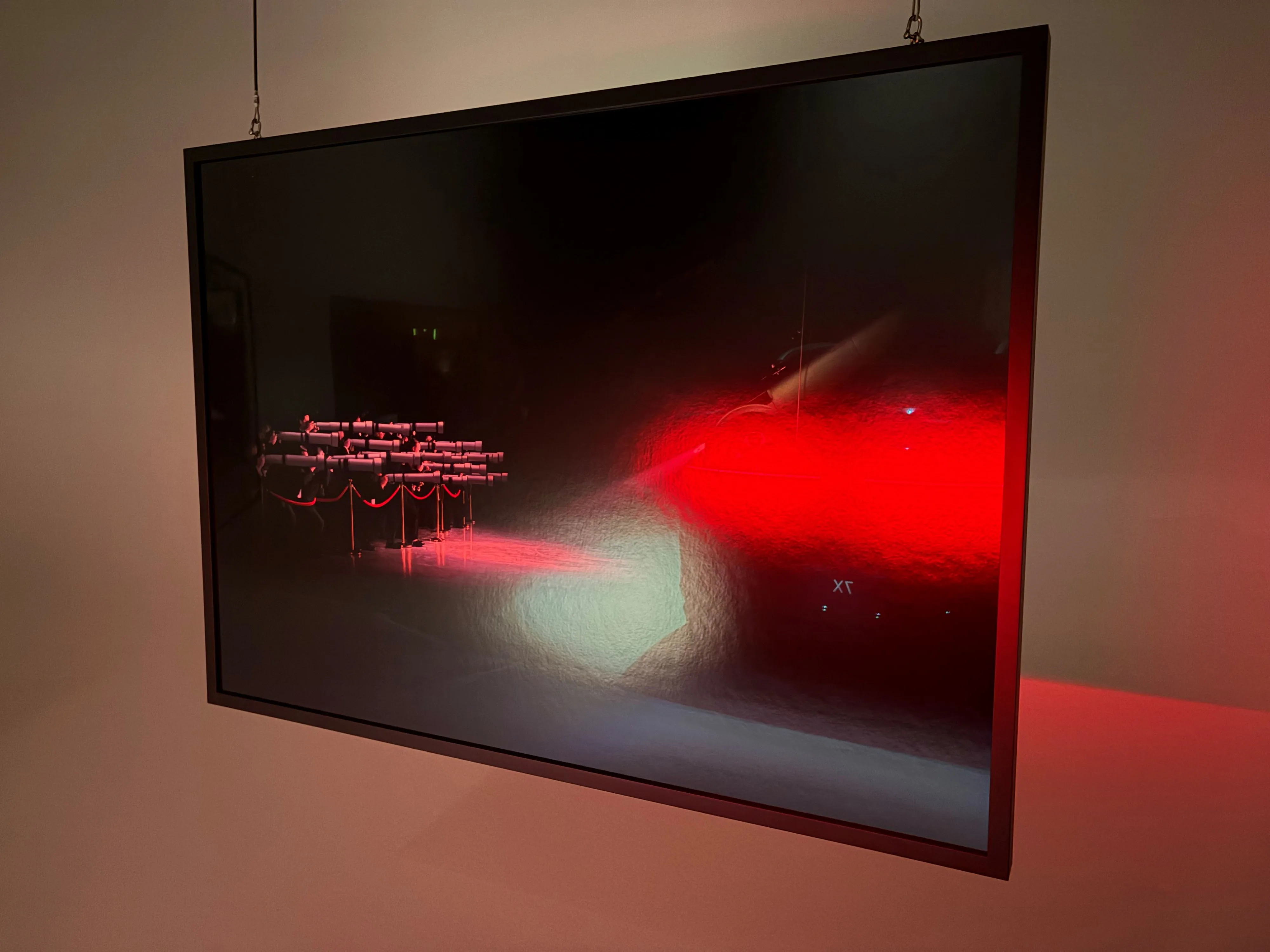 Photo of Taika Waititi's 'Paparazzi' photograph as part of his exhibition in collaboration with Zeekr.