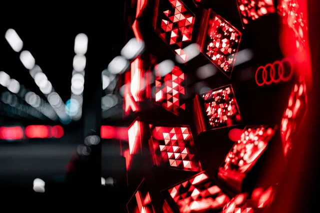 Audi Q9 Debuts Industry-First Curved Digital OLED Rear Lights