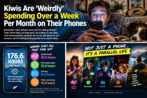 Kiwis Are 'Weirdly' Spending Over a Week Per Month on Their Phones